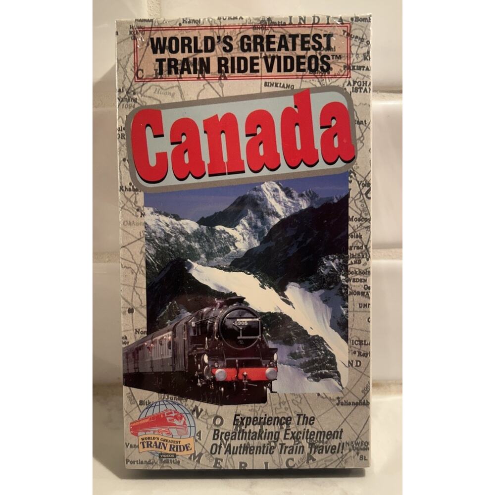 World's Greatest Train Ride Videos Canada VHS 1995 Sealed tape‎
